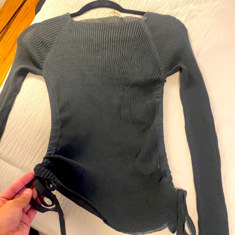 Long sleeve sheer shirt